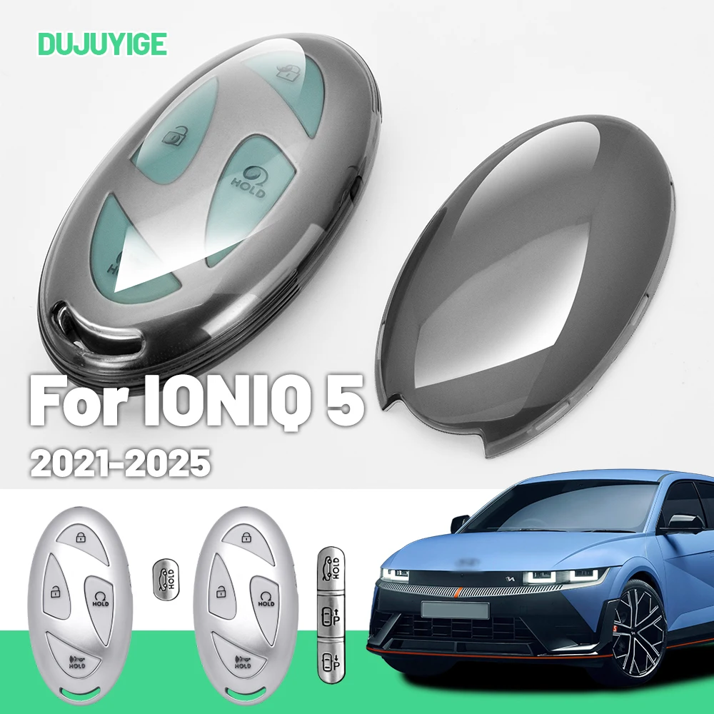 Прозрачный чехол для автомобильного ключа из ТПУ для Hyundai IONIQ 5 2021-2026, защитный чехол для брелока, автоаксессуары 2022 2023 2024 2025
Прозрачный чехол для автомобильного ключа из ТПУ для Hyundai IONIQ 5 2021-2026, защитный чехол для брелока, автоаксессуары 2022 2023 2024 2025