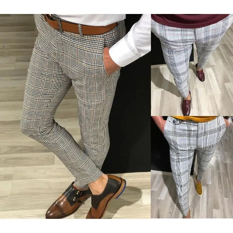 Size M-3XL Men Plaid Pants Spring Autumn Casual Slim Long Chinos Slacks Khaki Grey
Size M-3XL Men Plaid Pants Spring Autumn Casual Slim Long Chinos Slacks Khaki Grey