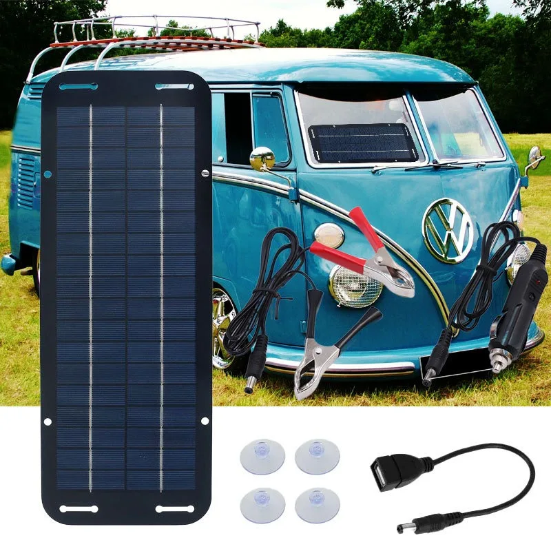 6W Solar Panel 12V Olt Trickle Battery Charger Suitable For RVs Vans Boats Kit Photovoltaic Solar Panel Suitable For Houses
6W Solar Panel 12V Olt Trickle Battery Charger Suitable For RVs Vans Boats Kit Photovoltaic Solar Panel Suitable For Houses