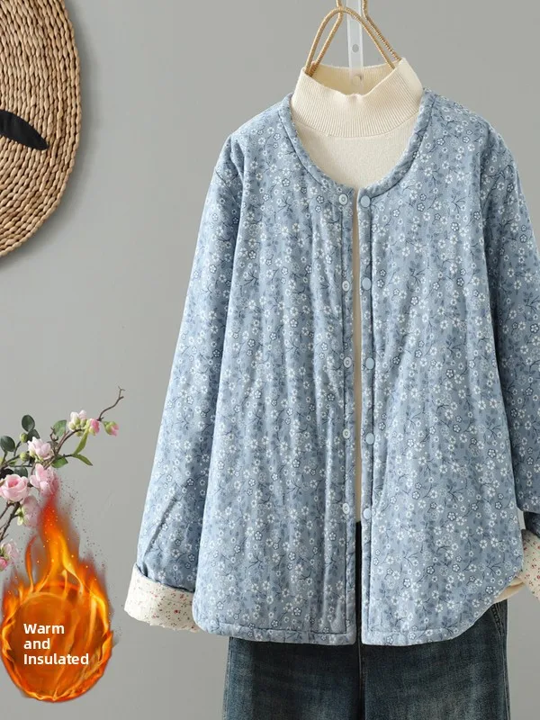 Теплое хлопковое пальто с цветочным принтом, свободного кроя, повседневное, утепленное, осенне-зимнее, новинка от китайского бренда, женское модное пальто
Теплое хлопковое пальто с цветочным принтом, свободного кроя, повседневное, утепленное, осенне-зимнее, новинка от китайского бренда, женское модное пальто