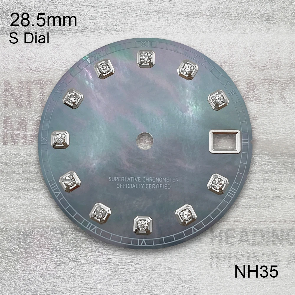 28.5mm S Logo Diamond Shell Dial Fit NH35/NH36/4R/7S Japan Movement High Quality Watch Modification Accessories
28.5mm S Logo Diamond Shell Dial Fit NH35/NH36/4R/7S Japan Movement High Quality Watch Modification Accessories