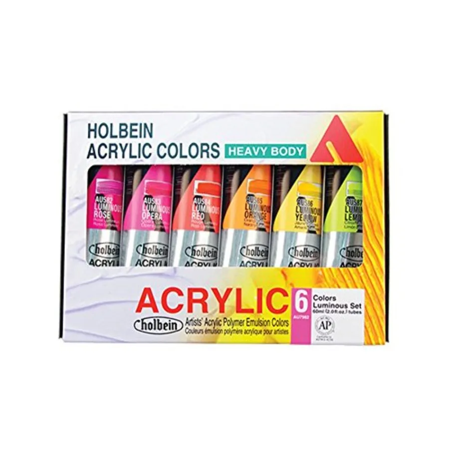 Heavy Body Artist Acrylic Luminous Set of 6 60ml Paints
Heavy Body Artist Acrylic Luminous Set of 6 60ml Paints
