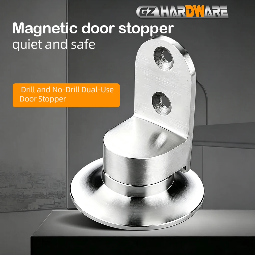 Silent Stainless Steel Magnetic Door Stop Strong Crash Proof Floor Mounted Door Holder Home Safety Door Block
Silent Stainless Steel Magnetic Door Stop Strong Crash Proof Floor Mounted Door Holder Home Safety Door Block
