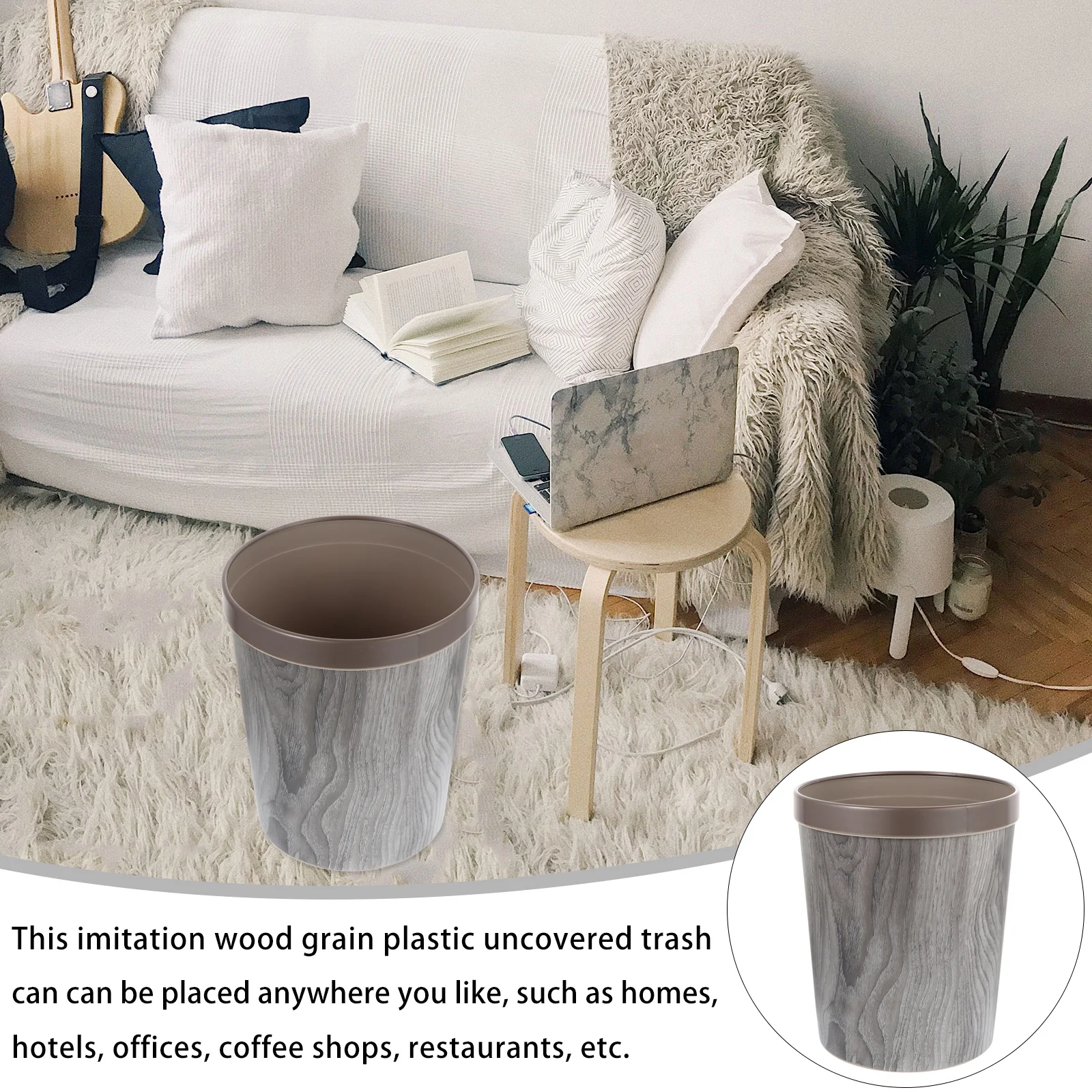 Uncovered Waste Bin Kitchen Rubbish Holder Vintage Trash Can Household Storage Bucket
Uncovered Waste Bin Kitchen Rubbish Holder Vintage Trash Can Household Storage Bucket
