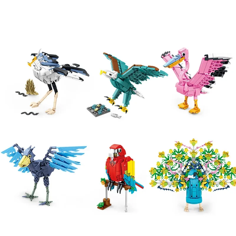 Creative and Fun Animal World Parrot Peacock Desktop Decoration Building Blocks Bricks Christmas Toys Gifts
Creative and Fun Animal World Parrot Peacock Desktop Decoration Building Blocks Bricks Christmas Toys Gifts