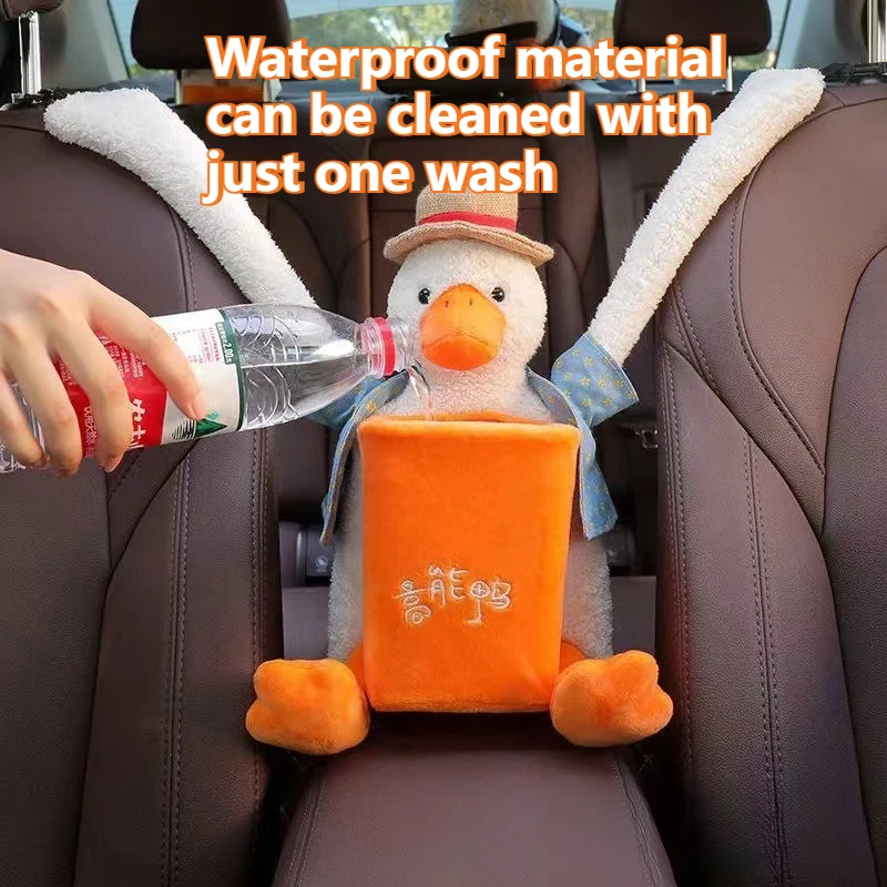 2-в-1 автомобильный ящик для салфеток, мусорный бак, мультяшная утка, подвеска, автомобильные аксессуары, вместительная водонепроницаемая сумка для хранения автомобиля, украшение
2-в-1 автомобильный ящик для салфеток, мусорный бак, мультяшная утка, подвеска, автомобильные аксессуары, вместительная водонепроницаемая сумка для хранения автомобиля, украшение