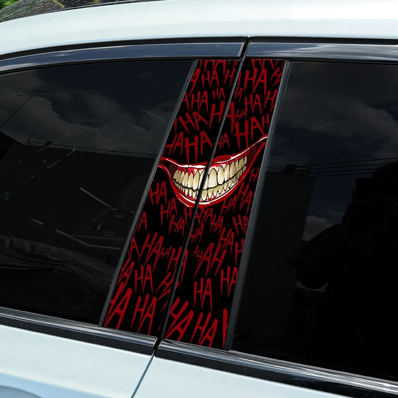 1/2 piece HAHAHA car sticker, used for car B-pillar scratches to cover door posts Personalized clown mouth decoration Waterproof
1/2 piece HAHAHA car sticker, used for car B-pillar scratches to cover door posts Personalized clown mouth decoration Waterproof
