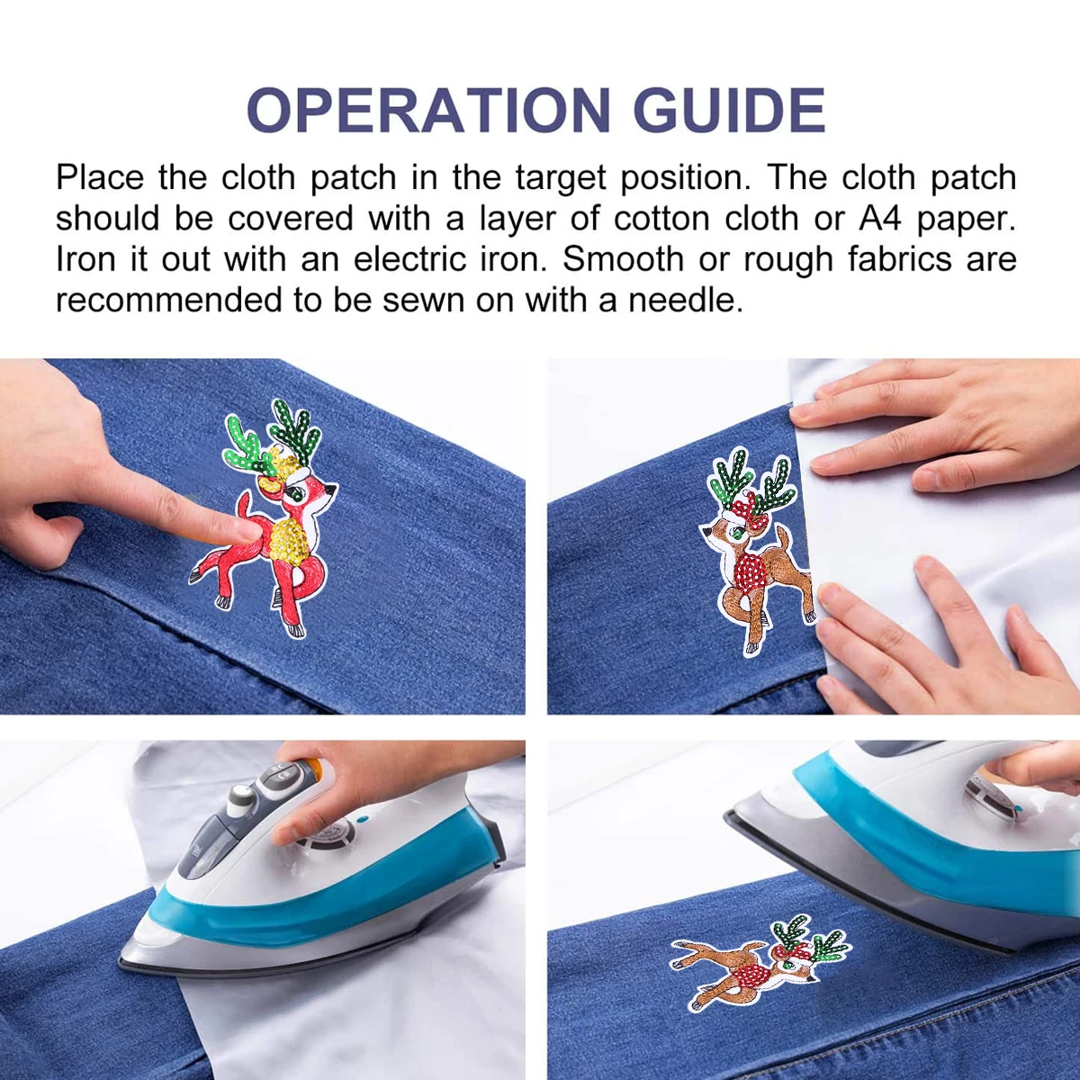 Christmas Fabric Stickers Clothing Patch DIY H made Embroidery Decoration Cartoon Deer Socks Repair Safe Comfortable Breathable
Christmas Fabric Stickers Clothing Patch DIY H made Embroidery Decoration Cartoon Deer Socks Repair Safe Comfortable Breathable