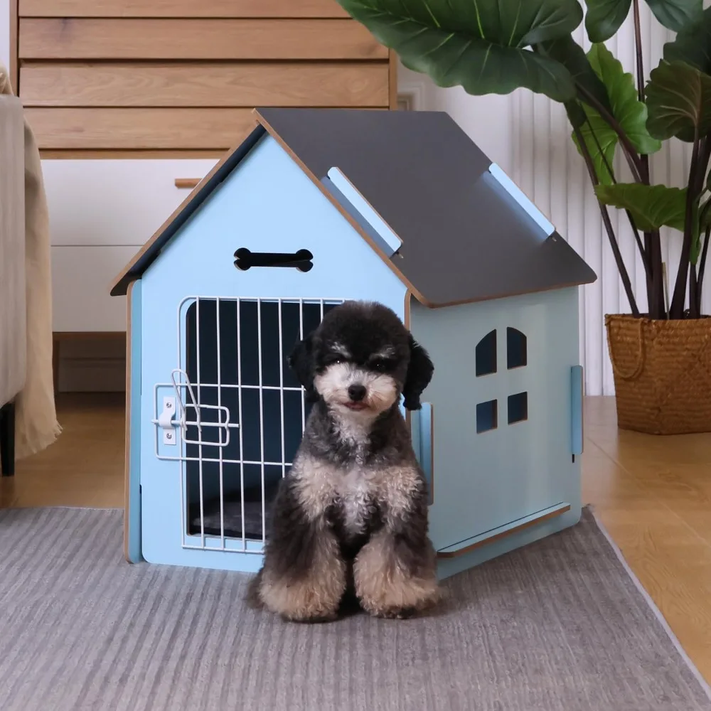 Dog House Indoor for Small Dogs or Cats, Cozy Wooden Design, Small Indoor Bed House, with Air Vents and Elevated Floor Warm Dog
Dog House Indoor for Small Dogs or Cats, Cozy Wooden Design, Small Indoor Bed House, with Air Vents and Elevated Floor Warm Dog