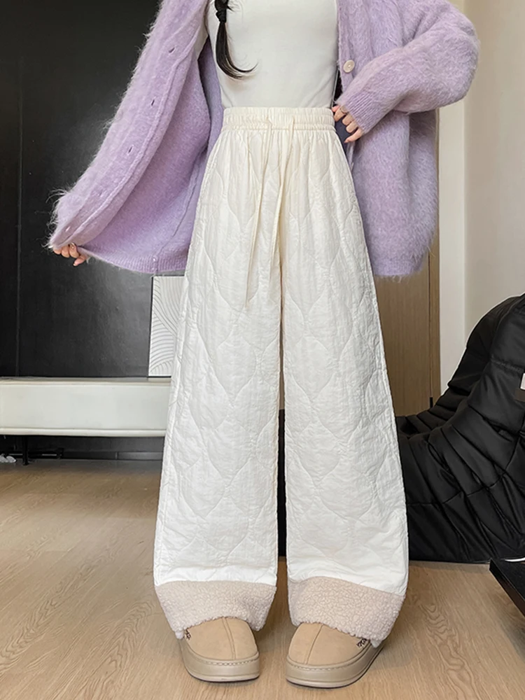 Thiened Warm High Waist Wide Leg Casual Pants Women's Cr Sle Cotton Trousers Autumn Winter New Sle Slimming Loose Fit
Thiened Warm High Waist Wide Leg Casual Pants Women's Cr Sle Cotton Trousers Autumn Winter New Sle Slimming Loose Fit
