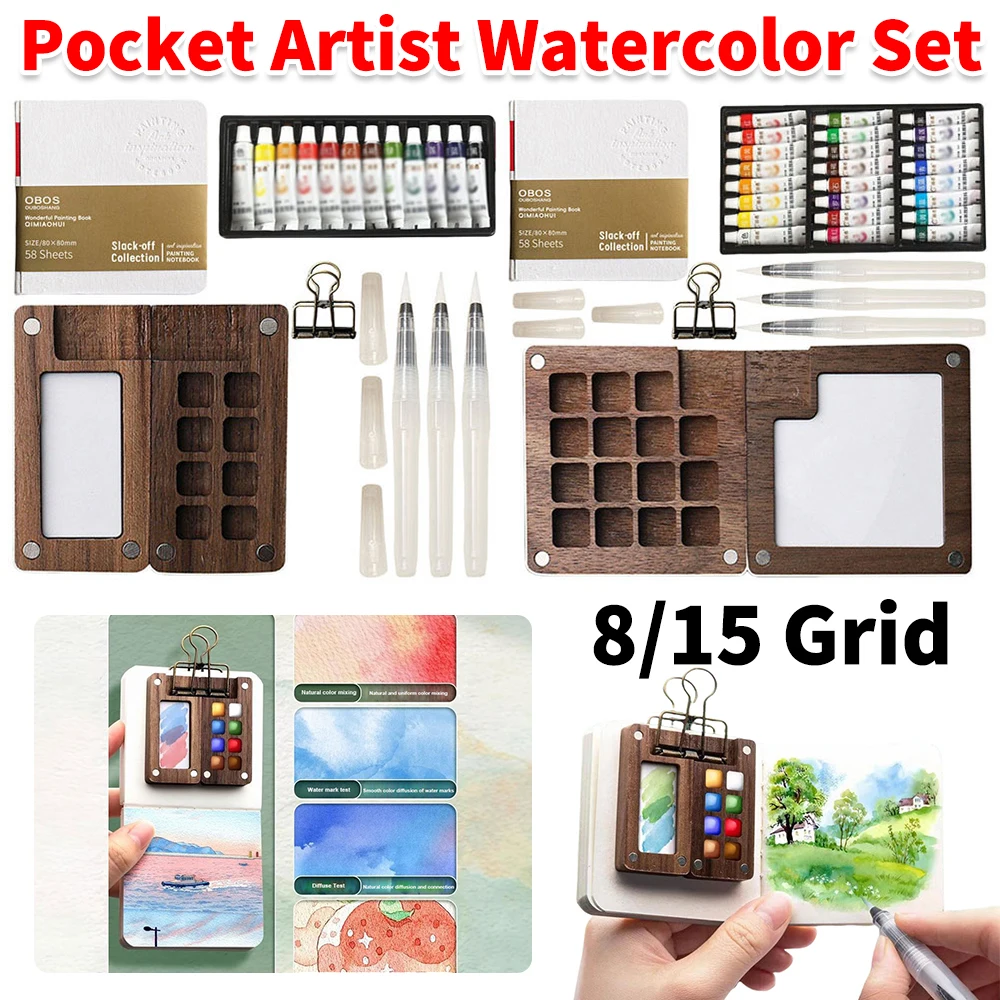 Дорожная 12/24 палитра цветов, мини-набор акварельных палитр с зажимом, портативный набор акварельных красок, деревянная сетка, коробка для красок, товары для рукоделия
Дорожная 12/24 палитра цветов, мини-набор акварельных палитр с зажимом, портативный набор акварельных красок, деревянная сетка, коробка для красок, товары для рукоделия