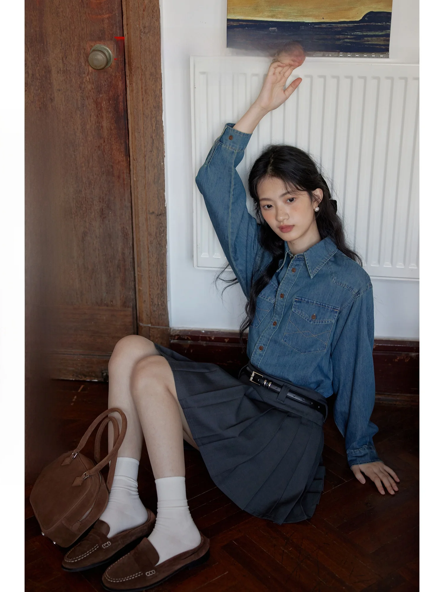 ORWhite винтажный свободный длинный све на одной пуговице, хлопковый джинсовый женский осенний топ с эффектом похудения, дизайн прямого кроя
ORWhite винтажный свободный длинный све на одной пуговице, хлопковый джинсовый женский осенний топ с эффектом похудения, дизайн прямого кроя