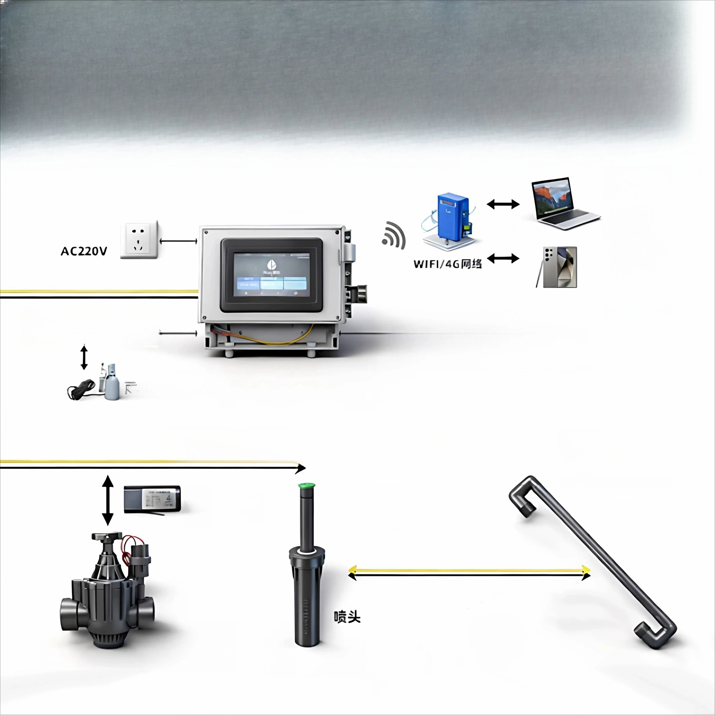 Automatic irrigation watering system Intelligent timing Remote watering Courtyard Garden Automatic sprinkler
Automatic irrigation watering system Intelligent timing Remote watering Courtyard Garden Automatic sprinkler