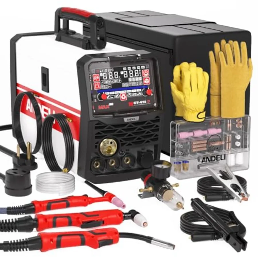 Plasma cutter welder combo for industrial use aluminum alloy body black-gray color 6-in-1 multifunctional with pulse MIG/HF TIG
Plasma cutter welder combo for industrial use aluminum alloy body black-gray color 6-in-1 multifunctional with pulse MIG/HF TIG