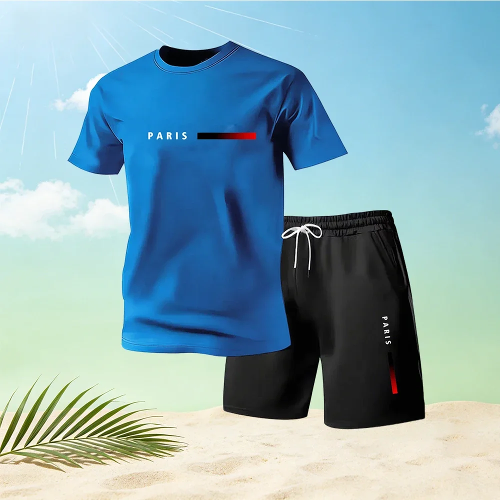 Fashion Men's T-Shirts Sets O-neck Letter Short Sleeve + Sports Shorts Summer 2 Piece Hot Sale Home Outdoor Casual
Fashion Men's T-Shirts Sets O-neck Letter Short Sleeve + Sports Shorts Summer 2 Piece Hot Sale Home Outdoor Casual
