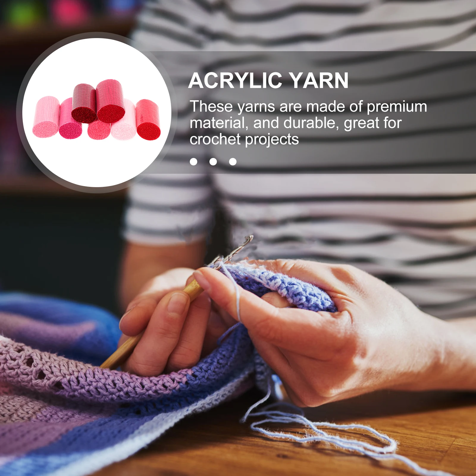 6pcs Rug Yarns Section Embroidery Cream Sewing Knitting DIY Craft Hook Wool Braided Rugs Lightweight Comfortable Flexible Warm
6pcs Rug Yarns Section Embroidery Cream Sewing Knitting DIY Craft Hook Wool Braided Rugs Lightweight Comfortable Flexible Warm