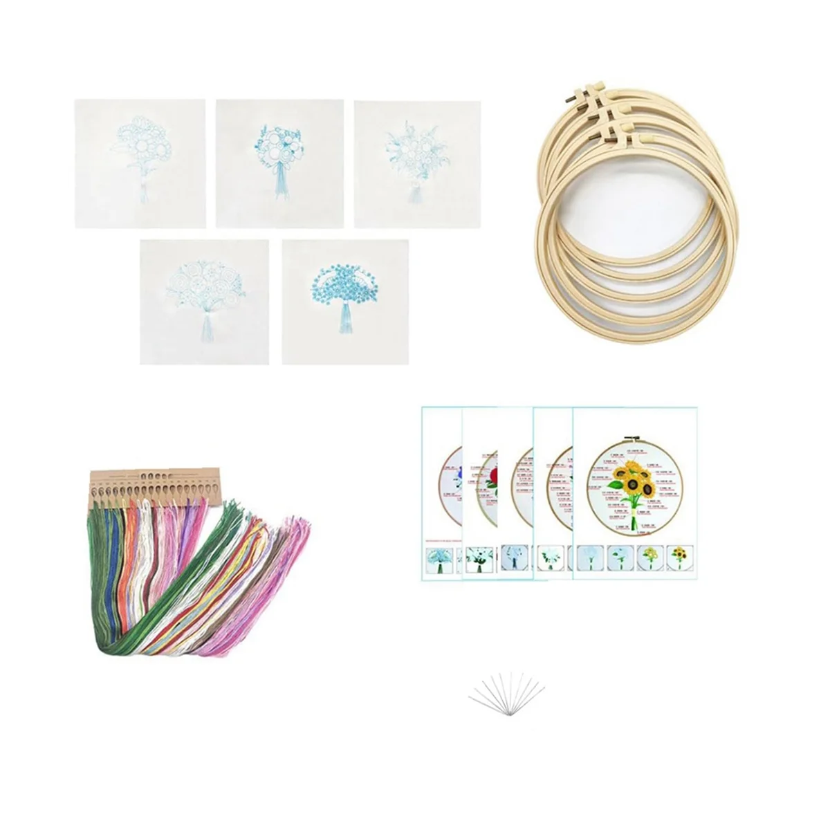 5 Set Embroidery Kit for Beginners Embroidery Stitches Practice Kit Learn to Embroider Kit Adult Beginner
5 Set Embroidery Kit for Beginners Embroidery Stitches Practice Kit Learn to Embroider Kit Adult Beginner
