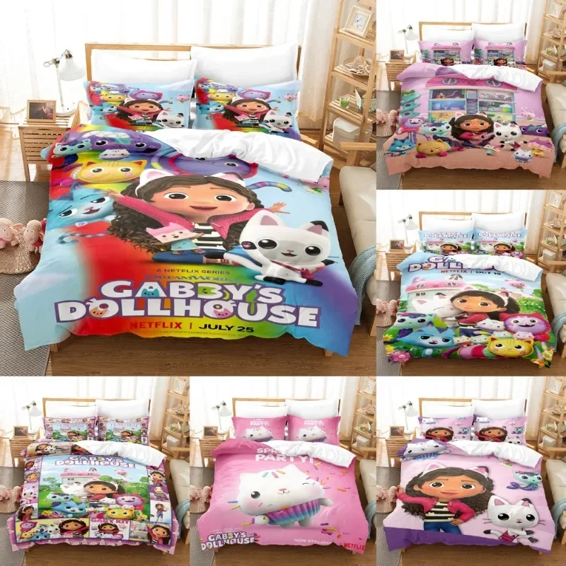 Gabby Dollhouse Cats Bedding Sets Cartoon Harajuku 3D Printing Quilt Cover Kawaii Pillowcase Bedroom Duvet Cover Beddings Set
Gabby Dollhouse Cats Bedding Sets Cartoon Harajuku 3D Printing Quilt Cover Kawaii Pillowcase Bedroom Duvet Cover Beddings Set