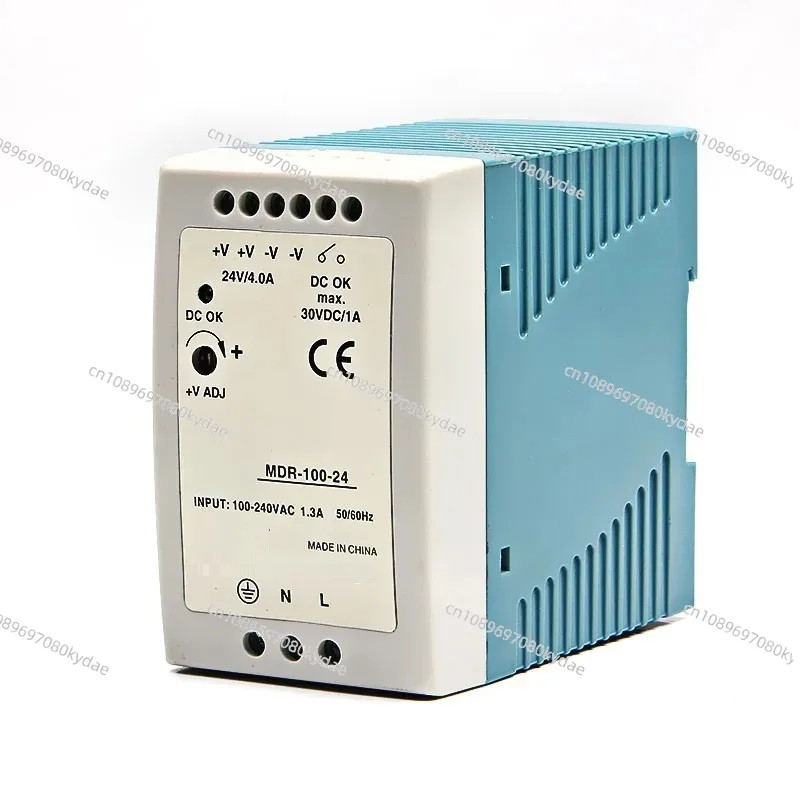 MDR-100-24 100W 4A 24V Industrial DIN Rail Mounted Switching Power Supply
MDR-100-24 100W 4A 24V Industrial DIN Rail Mounted Switching Power Supply