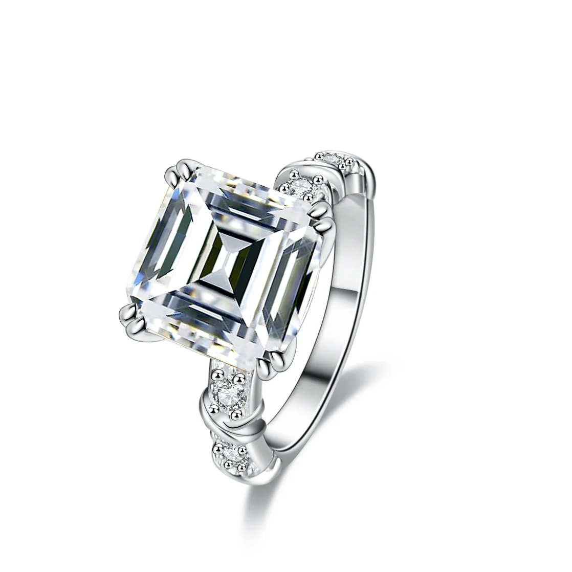 5-carat Moissanite Ring for Women, 18K Gold Shaped Square Pagoda Princess Square Cut Fashionable Platinum PT950 Jewelry
5-carat Moissanite Ring for Women, 18K Gold Shaped Square Pagoda Princess Square Cut Fashionable Platinum PT950 Jewelry