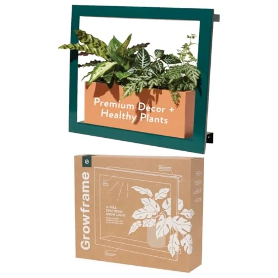 Smart Growframe - Wall Mounted Plant Stand with LED Grow Light - Smart App Controlled - Powder-Coated Steel Frame for Indoor Pl
Smart Growframe - Wall Mounted Plant Stand with LED Grow Light - Smart App Controlled - Powder-Coated Steel Frame for Indoor Pl