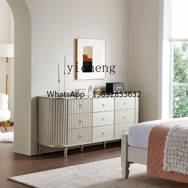 TT American light luxury chest bedroom bed end solid wood nine chest room storage cabinet against the wall living room
TT American light luxury chest bedroom bed end solid wood nine chest room storage cabinet against the wall living room
