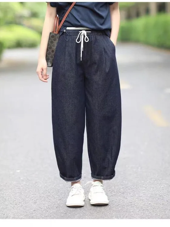 Женские джинсы-дэд-джинсы с высокой талией, широкими штанинами, синие, повседневные, модные, универсальные, в стиле ретро, укороченные (9/10)
Женские джинсы-дэд-джинсы с высокой талией, широкими штанинами, синие, повседневные, модные, универсальные, в стиле ретро, укороченные (9/10)