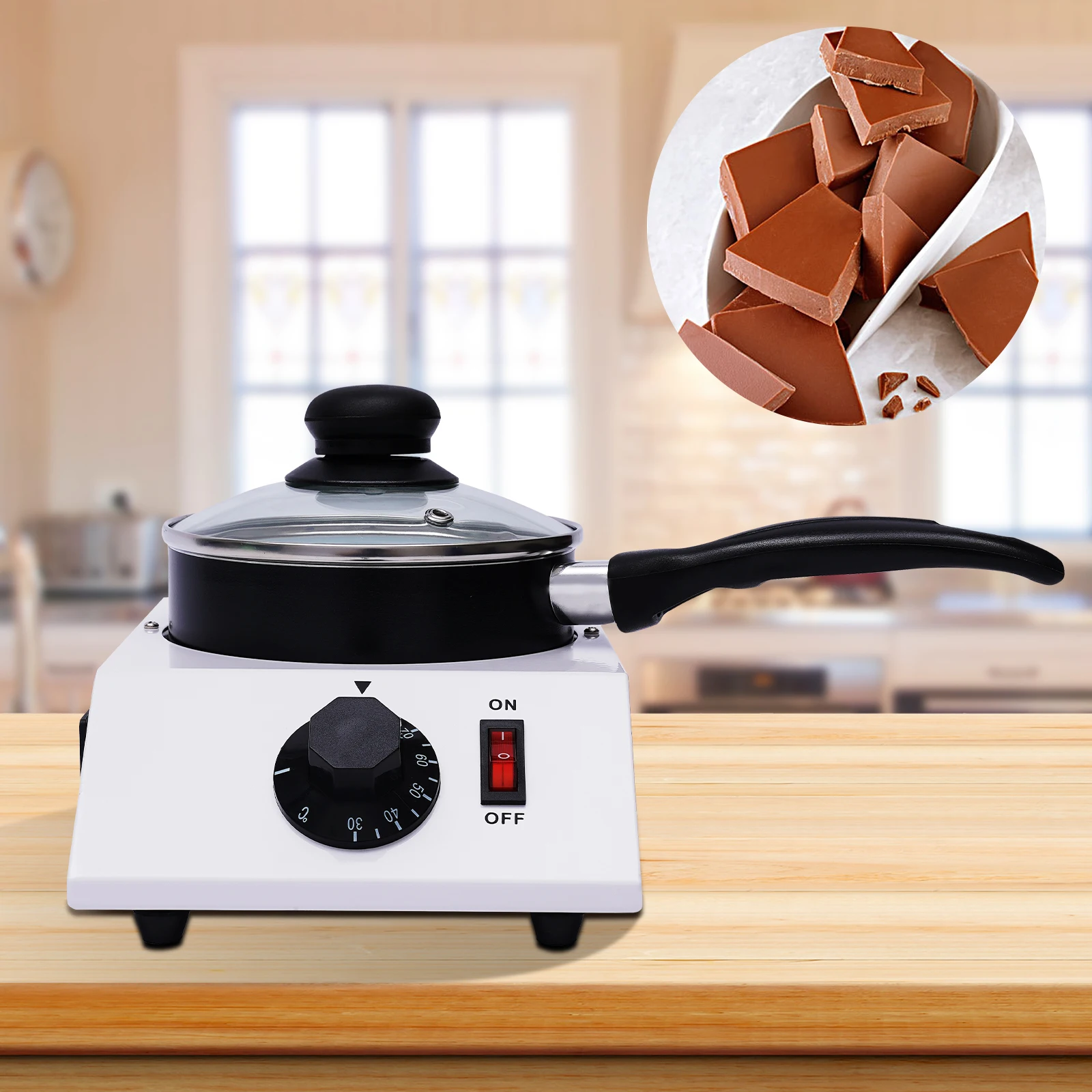 Electric Chocolate Melting Pot 40W 220V Non-stick Chocolate Tempering Machine for Home Chocolate Making
Electric Chocolate Melting Pot 40W 220V Non-stick Chocolate Tempering Machine for Home Chocolate Making