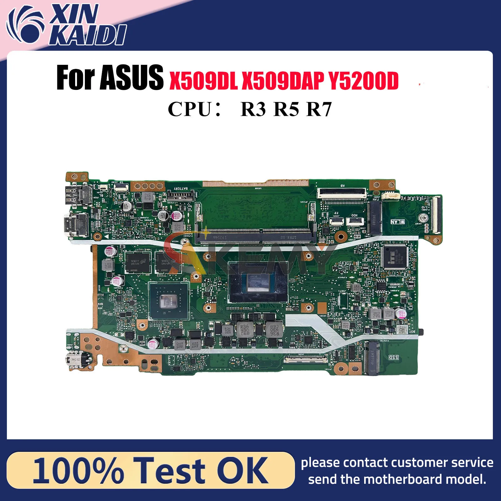 X509DJ Laptop Motherboard For ASUS M409D M509D X509DAP FL8700DA D409D D509D Y5200D P1510CDA X509D X509DL Mainboard R3 R5 R7 CPU
X509DJ Laptop Motherboard For ASUS M409D M509D X509DAP FL8700DA D409D D509D Y5200D P1510CDA X509D X509DL Mainboard R3 R5 R7 CPU