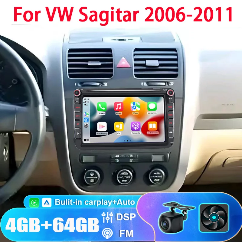 8" 4+64GB Car Stereo Radio For VW Sagitar 2006-2011 Apple Carplay Android Auto FM BT GPS Reversing Image
8" 4+64GB Car Stereo Radio For VW Sagitar 2006-2011 Apple Carplay Android Auto FM BT GPS Reversing Image