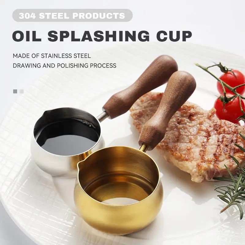 Stainless Steel Sauce Cup Western Sauce Cup Steak Dressing Cup With Wooden Handle Tomato Salad Dipping Saucer Kitchen Tools
Stainless Steel Sauce Cup Western Sauce Cup Steak Dressing Cup With Wooden Handle Tomato Salad Dipping Saucer Kitchen Tools
