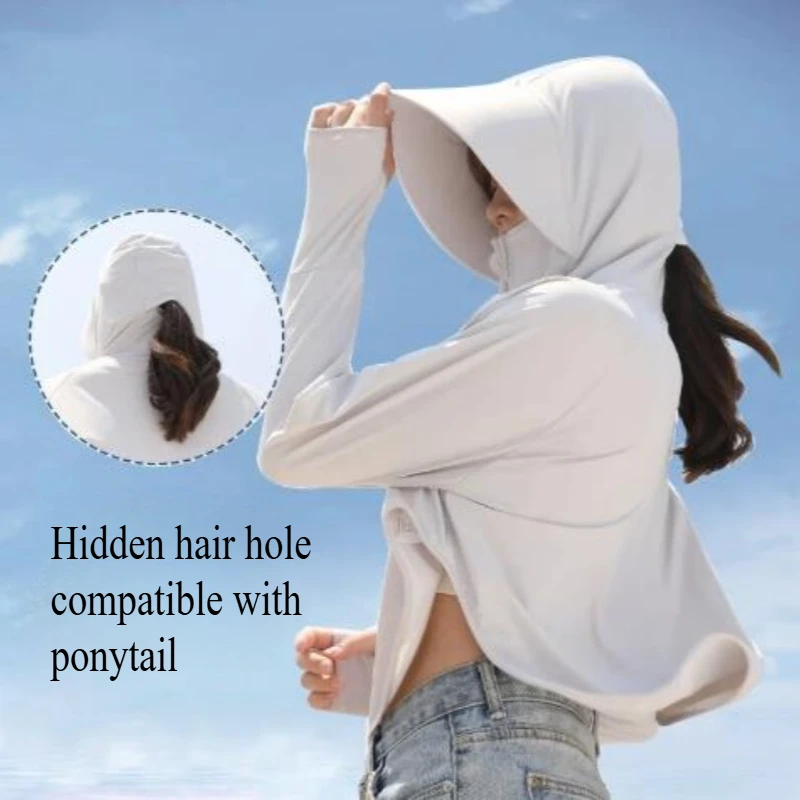 Ice Silk Sun Protection Clothing for Women, Summer UV Protection, Loose Fit, Thin Design, Sun Protection Clothing, Short Cover
Ice Silk Sun Protection Clothing for Women, Summer UV Protection, Loose Fit, Thin Design, Sun Protection Clothing, Short Cover