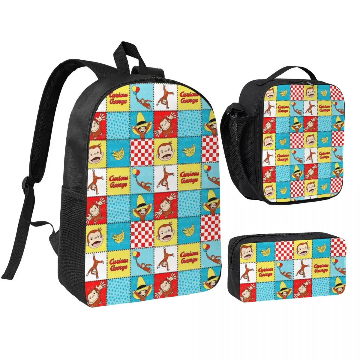 3Pcs Curious George African Monkey merch Backpack Set for Pen Bags Bookbag Sets with Lunch Box For School Students Knapsack
3Pcs Curious George African Monkey merch Backpack Set for Pen Bags Bookbag Sets with Lunch Box For School Students Knapsack