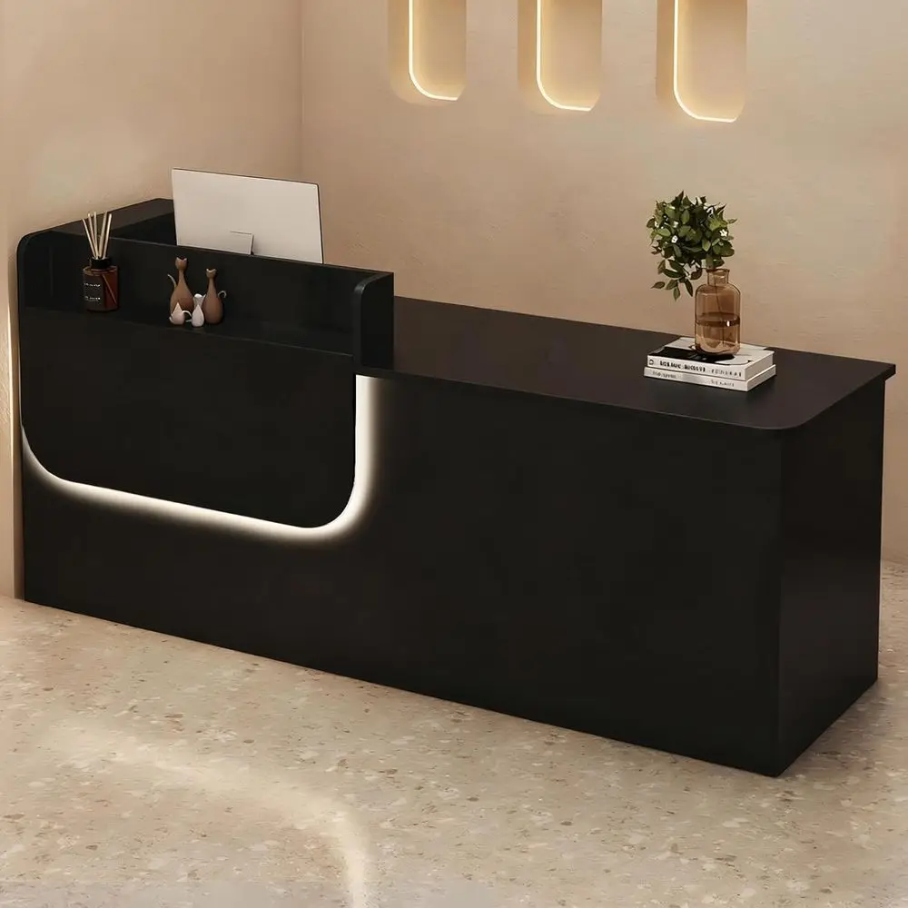 Adjustable Height Desk with Counter, LED Lighting, Cable Management, Lockable Drawers & Storage, Suitable for 39-102 Inch Monito
Adjustable Height Desk with Counter, LED Lighting, Cable Management, Lockable Drawers & Storage, Suitable for 39-102 Inch Monito