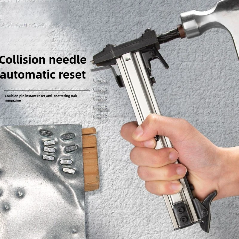 Steel Nail Gun Manual Nailer For Flooring Nails ST18 Semi-Automatic Straight Nailing Tool Full Automatic Concrete Nail Gun Slot
Steel Nail Gun Manual Nailer For Flooring Nails ST18 Semi-Automatic Straight Nailing Tool Full Automatic Concrete Nail Gun Slot