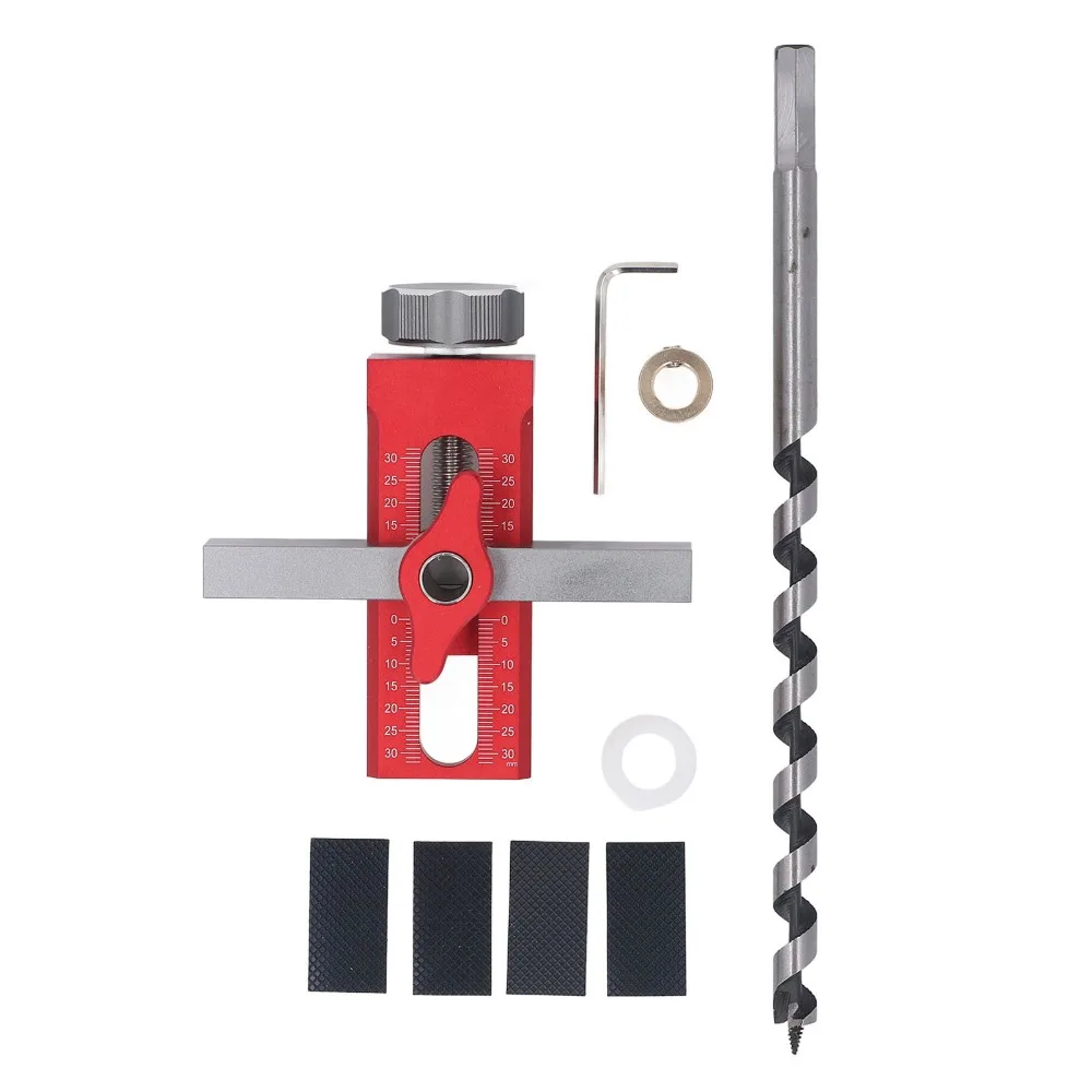 Aluminum Alloy Cabinet Door Mounting Jig 10mm Auger Bit Adjustable Positioner Cabinet Door Positioning Tool Red Color
Aluminum Alloy Cabinet Door Mounting Jig 10mm Auger Bit Adjustable Positioner Cabinet Door Positioning Tool Red Color