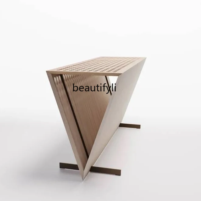 Furniture Italian metal solid wood porch end view table, designer creative side table
Furniture Italian metal solid wood porch end view table, designer creative side table