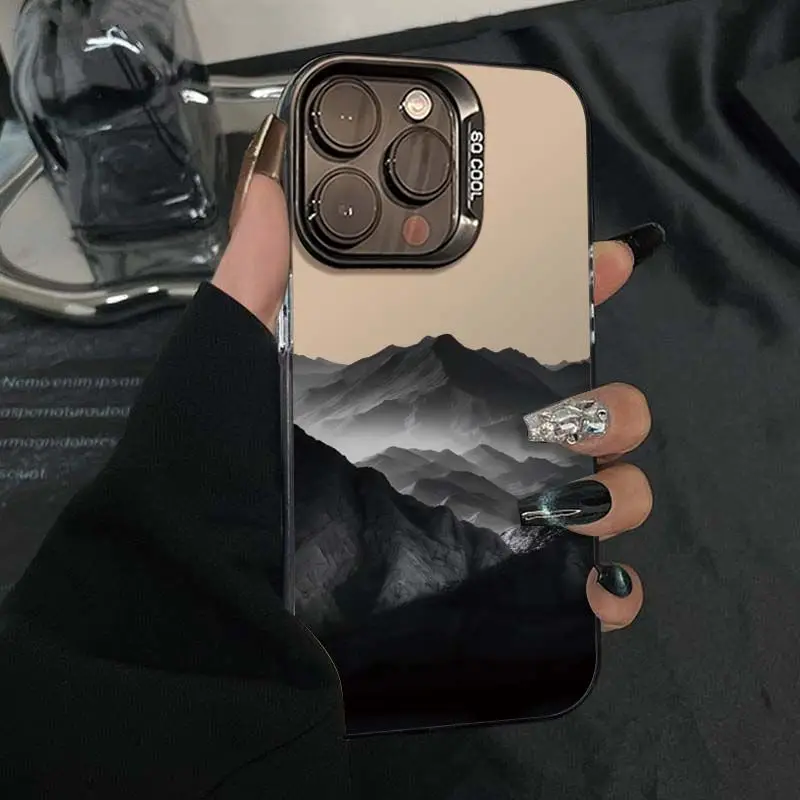 Mountain scenery design phone case for iPhone 16 15 14 13 12 11 Pro/ Max/Plus shock-proof rear cover anti-fingerprint
Mountain scenery design phone case for iPhone 16 15 14 13 12 11 Pro/ Max/Plus shock-proof rear cover anti-fingerprint