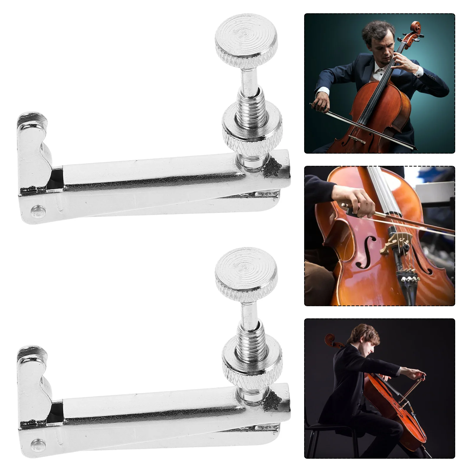 2 Pcs Fine Tuner Stainless Steel Violin Pegs Shoulder Tuners Universal Violin Accessories Precision Adjustment
2 Pcs Fine Tuner Stainless Steel Violin Pegs Shoulder Tuners Universal Violin Accessories Precision Adjustment