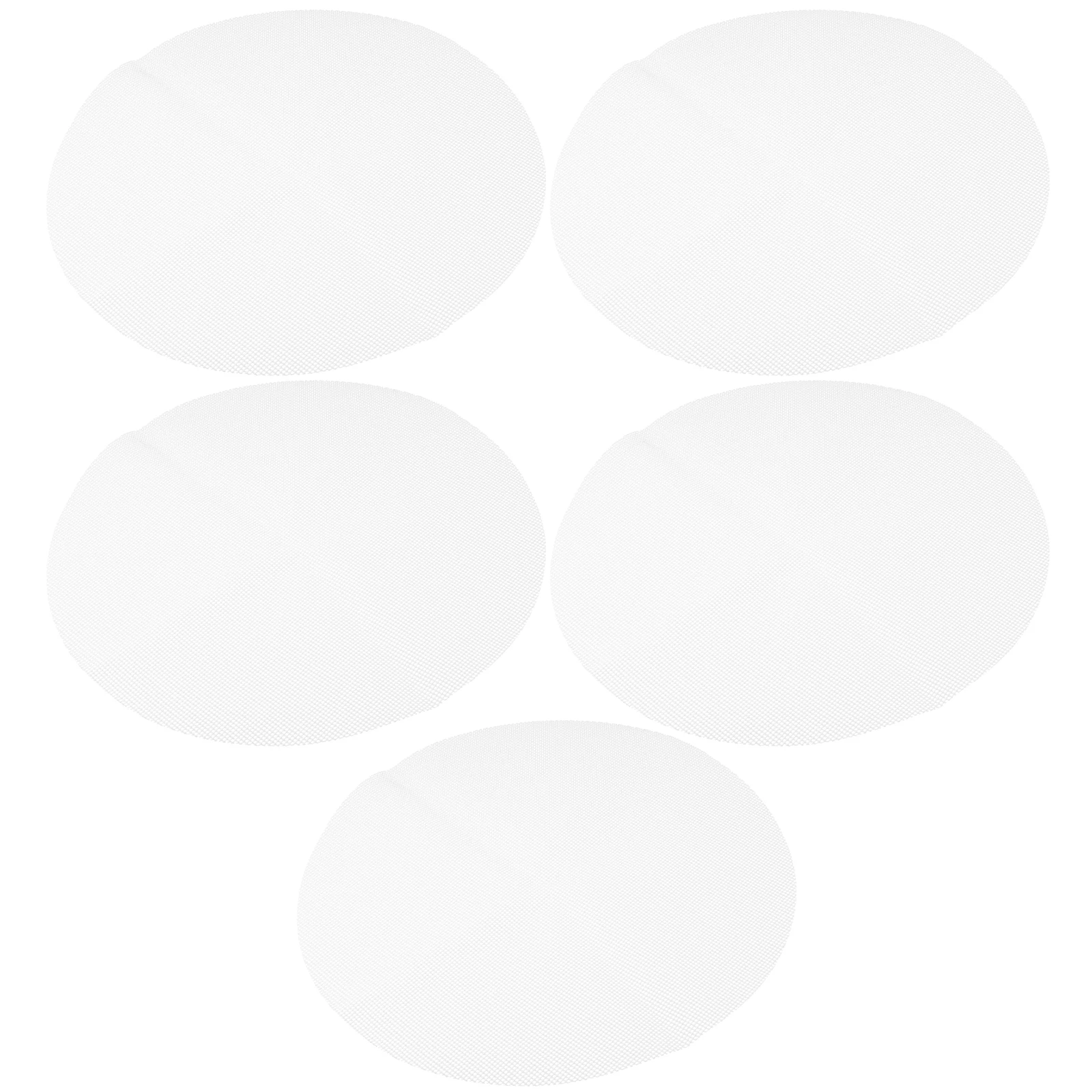 5 pcs Silicone Steamer Pad Nonstick Reusable Release Cloth Dim Sum Rice Cake Reinforced Mesh Round Shape Baking Pan
5 pcs Silicone Steamer Pad Nonstick Reusable Release Cloth Dim Sum Rice Cake Reinforced Mesh Round Shape Baking Pan