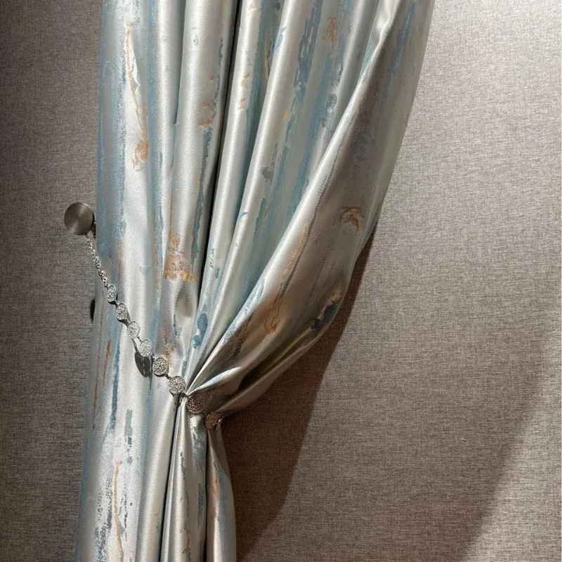 New Chinese Curtains for Living Dining Room Bedroom Luxury Precision Simulation Silk Gold Curtain Nature Vertically White Tulle 
New Chinese Curtains for Living Dining Room Bedroom Luxury Precision Simulation Silk Gold Curtain Nature Vertically White Tulle