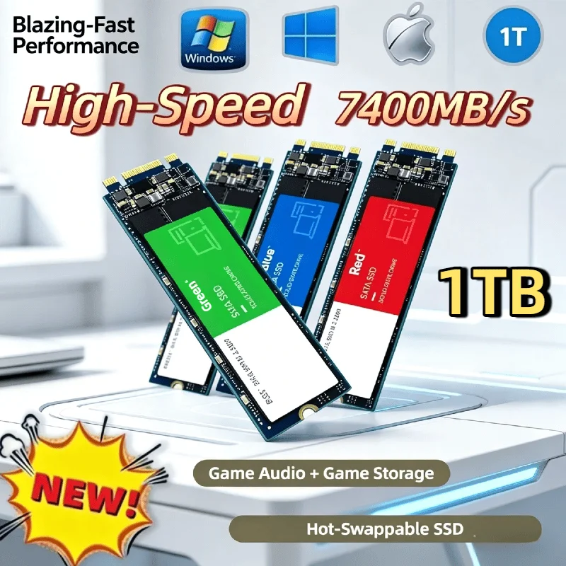 1TB M.2 NVMe SSD 2026 New High Speed Internal Solid State Drive Hard Disk for Desktop Laptop PC Computer Upgrade Ultra
1TB M.2 NVMe SSD 2026 New High Speed Internal Solid State Drive Hard Disk for Desktop Laptop PC Computer Upgrade Ultra