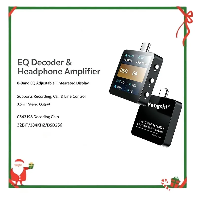 Yongse Y20 portable decoding headphone amplifier high-definition microphone remote control portable decoding all-in-one machine
Yongse Y20 portable decoding headphone amplifier high-definition microphone remote control portable decoding all-in-one machine