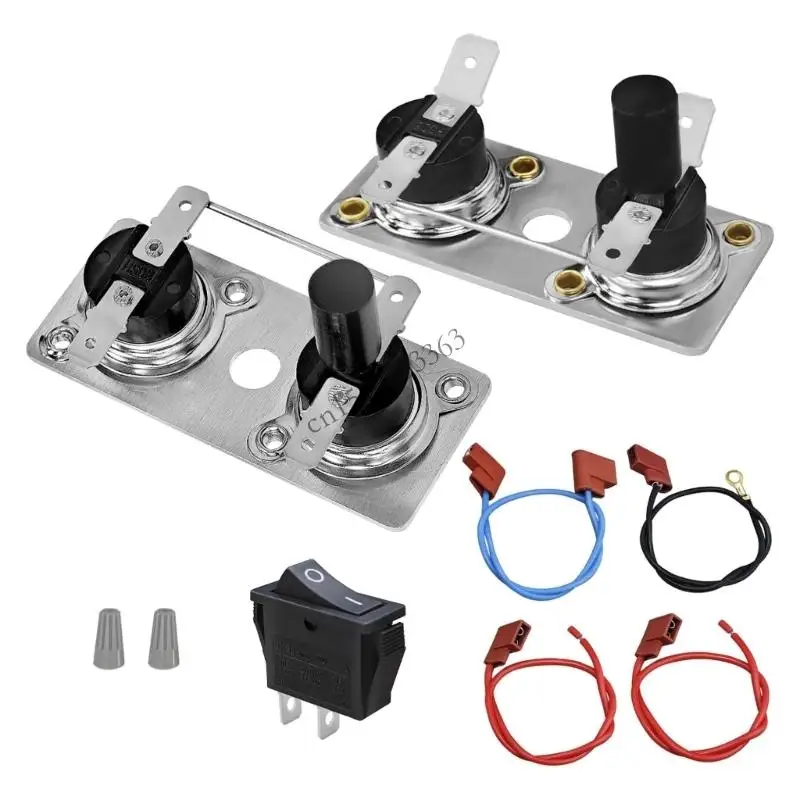 Комплект прочных металлических и пластиковых термостатов 232306 и 232282, переключатели термостата нагревателя для пригородного
Комплект прочных металлических и пластиковых термостатов 232306 и 232282, переключатели термостата нагревателя для пригородного