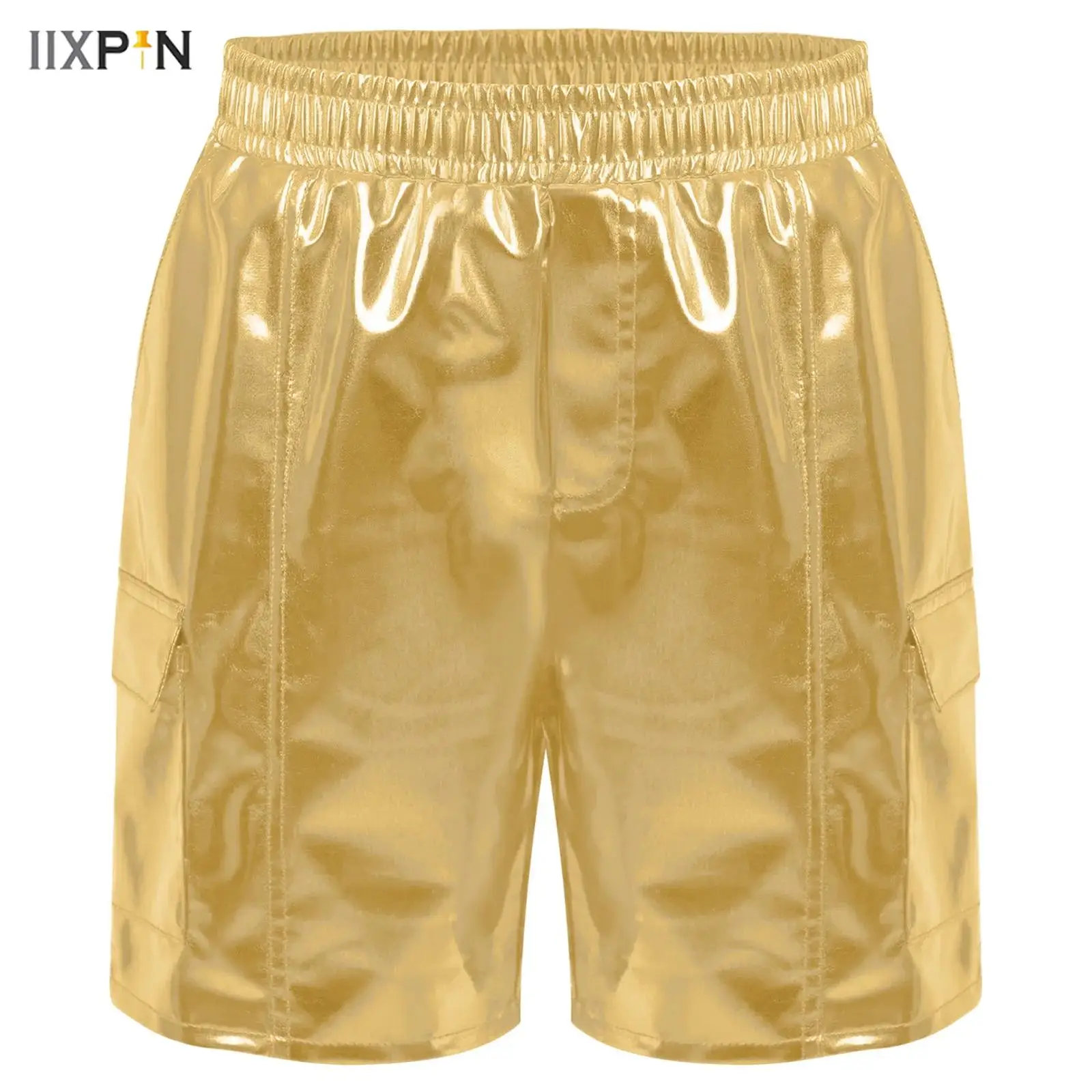 Kids Girls Metallic Cargo Shorts Elastic Waistband Trousers Pants for Hip-Hop Jazz Dance Carnival Party Performance Streetwear
Kids Girls Metallic Cargo Shorts Elastic Waistband Trousers Pants for Hip-Hop Jazz Dance Carnival Party Performance Streetwear