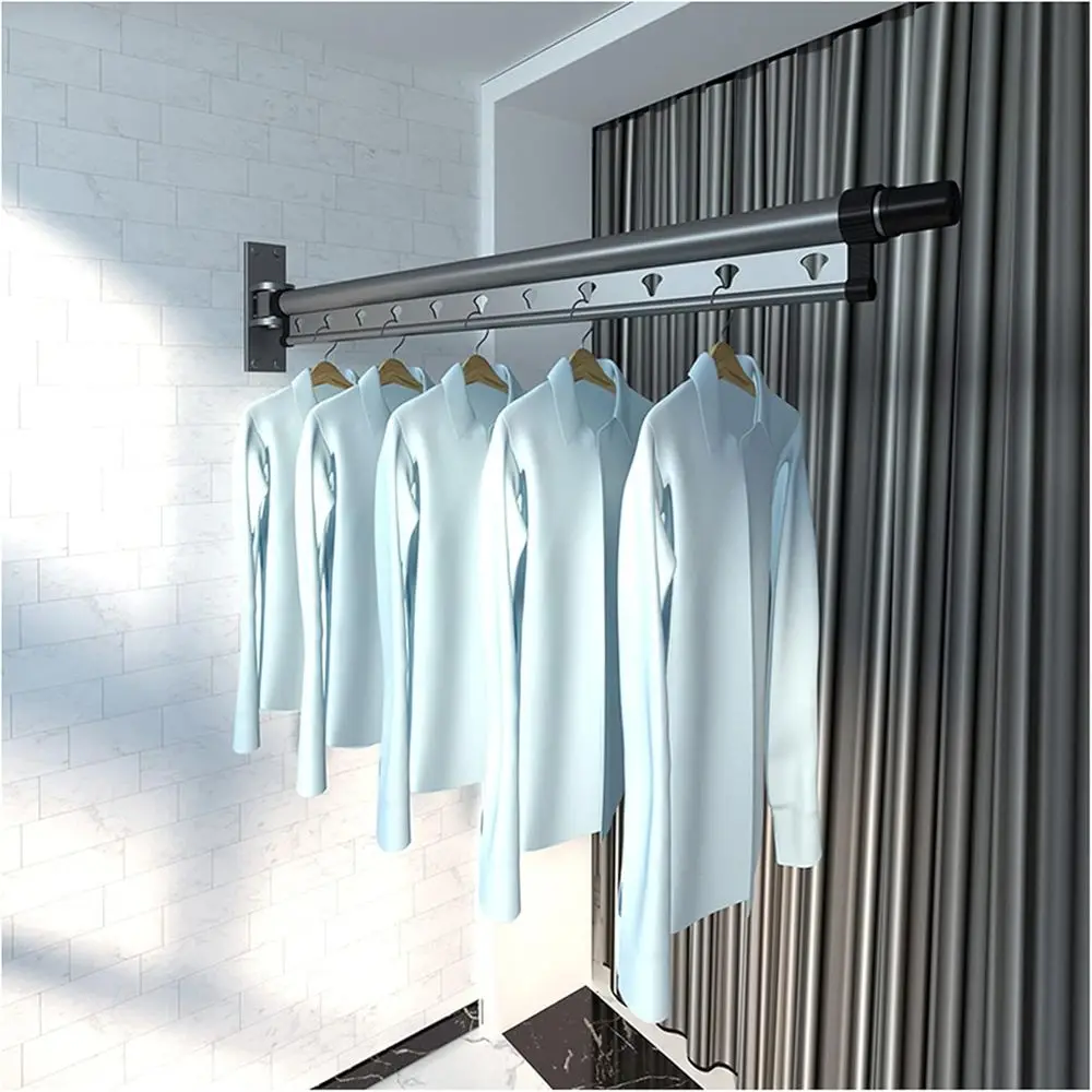 Алюминиевая выдвижная настенная сушилка для одежды, компактная установка для использования в помещении и на открытом воздухе с большой емкостью
Алюминиевая выдвижная настенная сушилка для одежды, компактная установка для использования в помещении и на открытом воздухе с большой емкостью