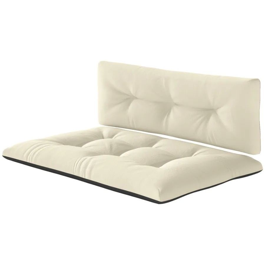 2 Seater Pallet Cushions Outdoor 3.9 Thick Replacement Cushions Tufted Design for Garden Patio Cream White
2 Seater Pallet Cushions Outdoor 3.9 Thick Replacement Cushions Tufted Design for Garden Patio Cream White
