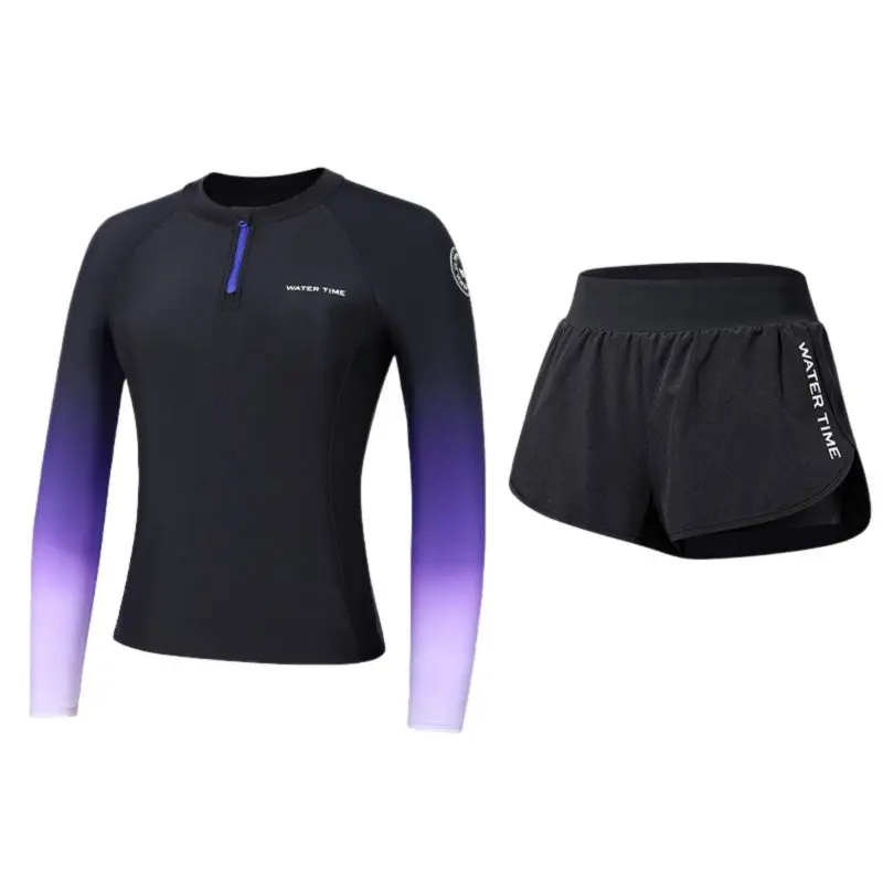 Women's Diving Wetsuit, Sun Protection, Quick Dry, Long Sleeve, Long Pants, Two-Piece, Split Swimsuit, Beach, Surfing, Gradient
Women's Diving Wetsuit, Sun Protection, Quick Dry, Long Sleeve, Long Pants, Two-Piece, Split Swimsuit, Beach, Surfing, Gradient