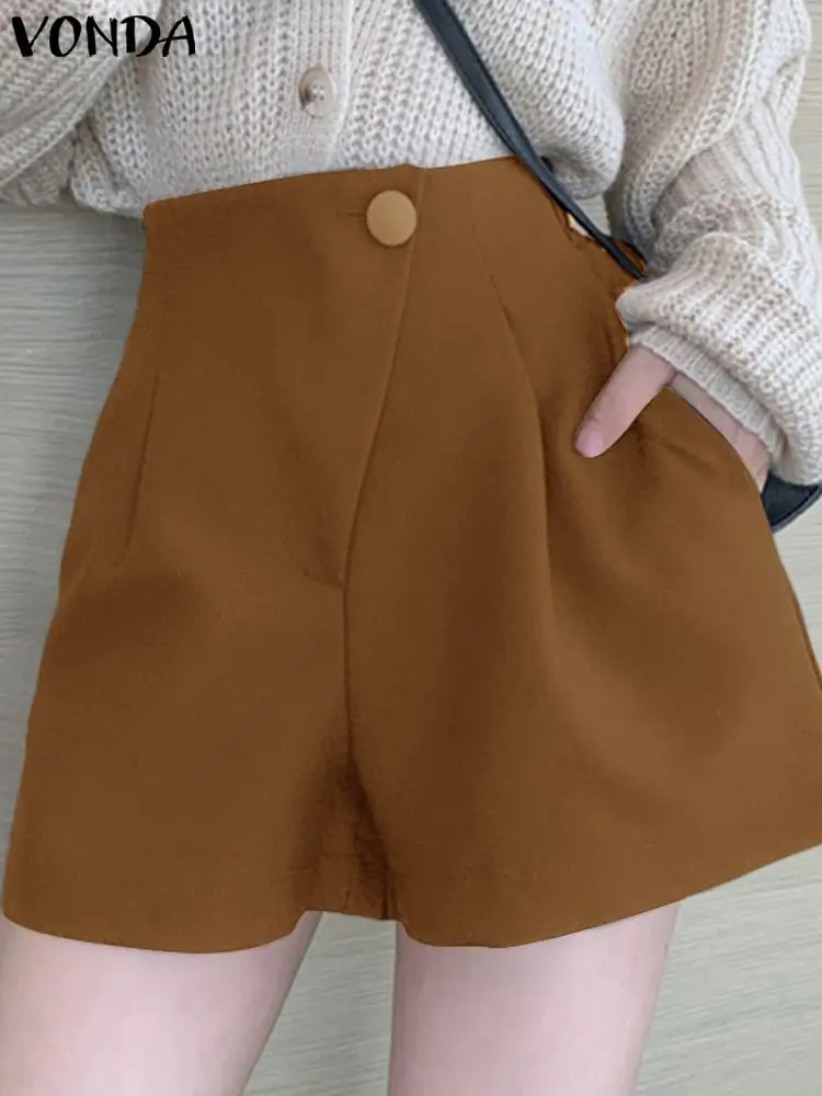 VONDA Women Elegant Pleated Shorts 2024 Fashion Summer High Waist Casual Shorts Loose Solid Color Pockets Oversized Shorts Femme
VONDA Women Elegant Pleated Shorts 2024 Fashion Summer High Waist Casual Shorts Loose Solid Color Pockets Oversized Shorts Femme