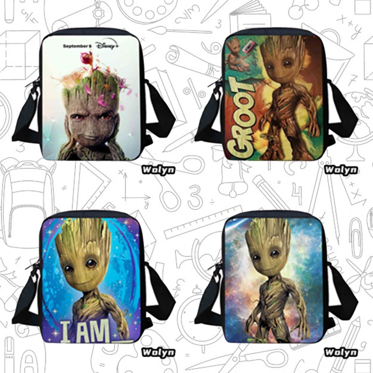 Cartoon Groot Merch Insulated crossbody Tote Bags For Travel Food Storage Bags Portable Thermal Cooler crossbody bags
Cartoon Groot Merch Insulated crossbody Tote Bags For Travel Food Storage Bags Portable Thermal Cooler crossbody bags